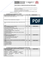 Lista de Cotejo de Fortalezas