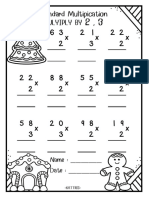 Multipication 2digit by 1digit