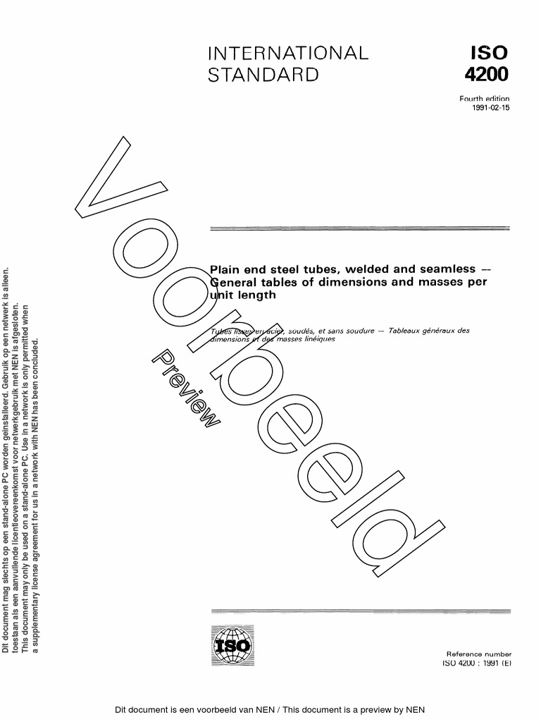Iso 4200 | PDF
