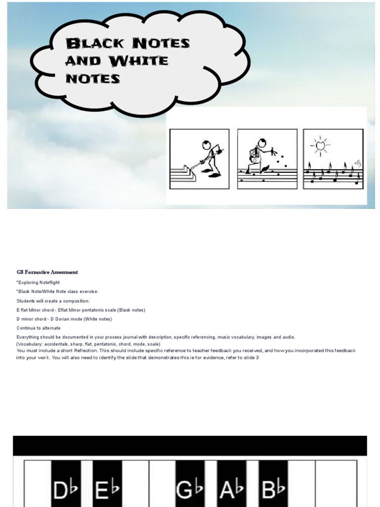 Black and White Note Composition Guide | PDF