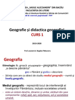 CURS 1 - Geografia Și Metodica Predării Ei - Introducerc PDF