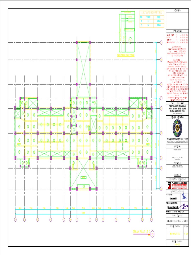 Denah pelat lantai 2.pdf | PDF