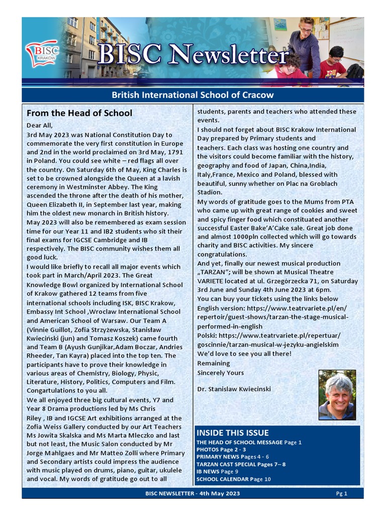 BISC May Updates & Events | PDF