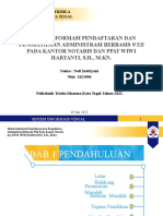 Sistem Informasi Pendaftaran Dan Pengelolaan Administrasi Berbasis Web