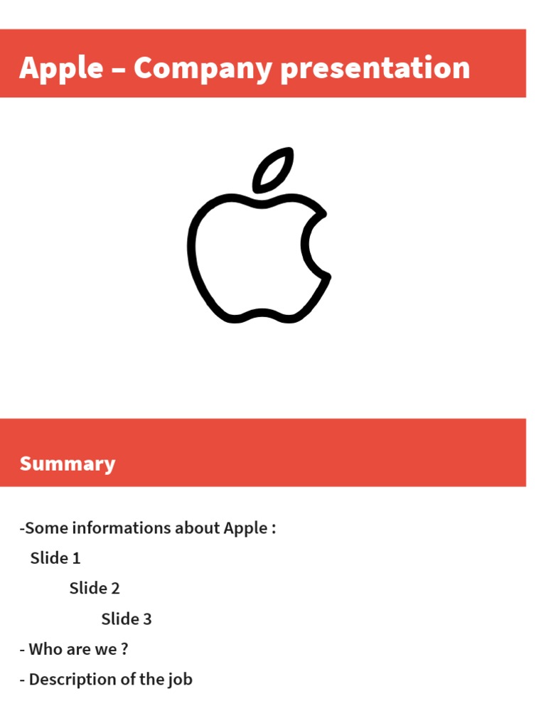 Apple Presentation PDF PDF
