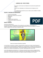 Informe Limpieza de Inyectores PDF