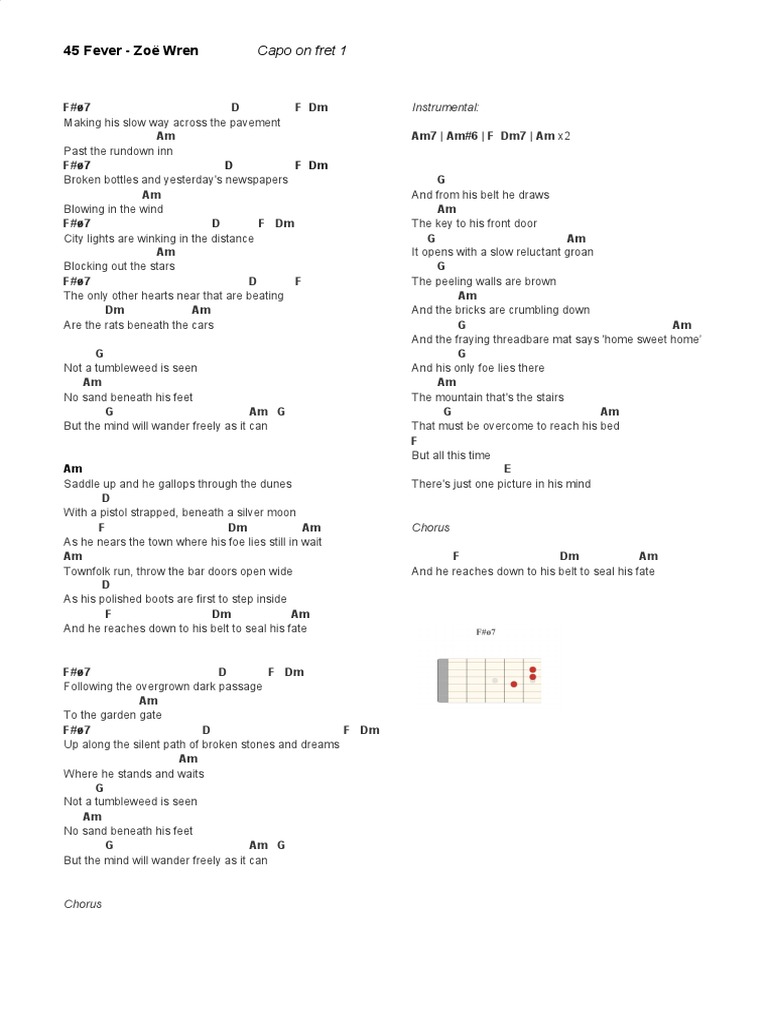 45 Fever Chords PDF PDF