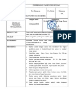 Sop Penerimaan Pasien Pre Operasi