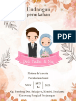 Template Undangan Nikah PPT Bunga Elegan