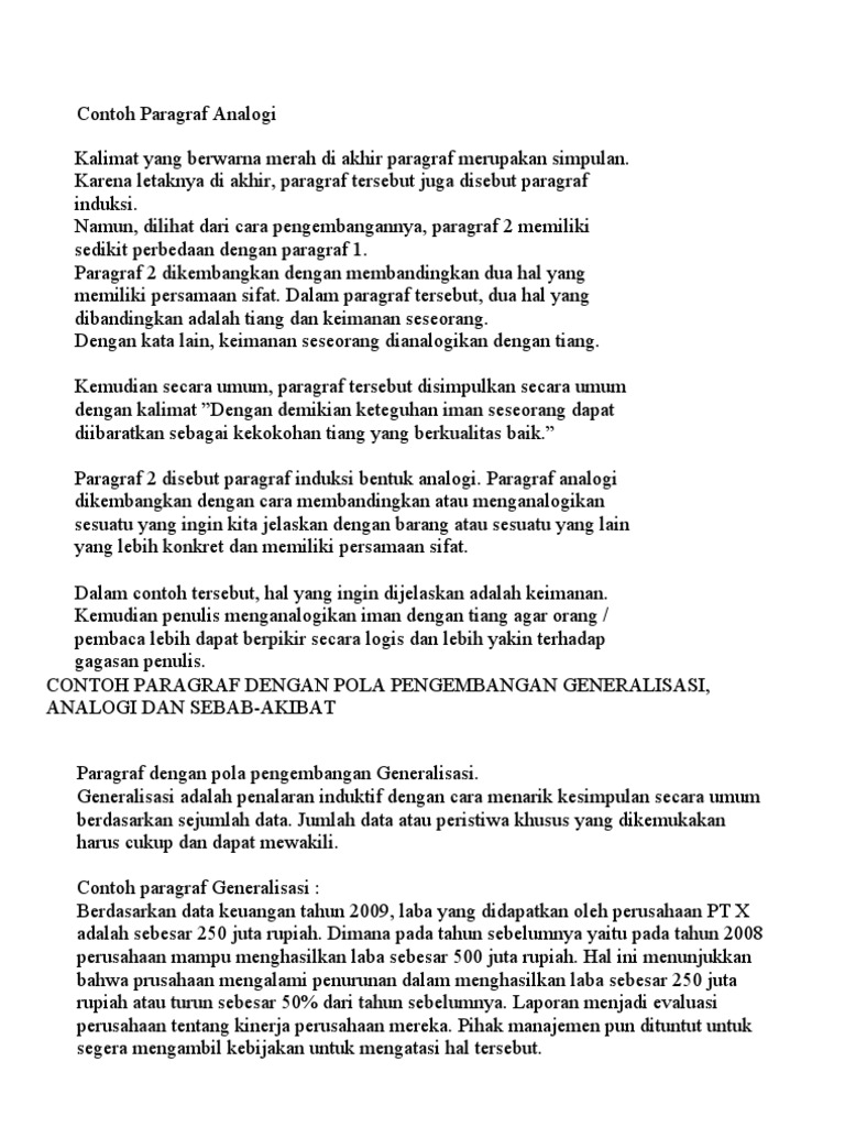 Contoh Makalah Bahasa Indonesia Tentang Paragraf Dikdasmen