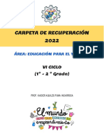 Carpeta de Recuperación EPT - CICLO VI PDF