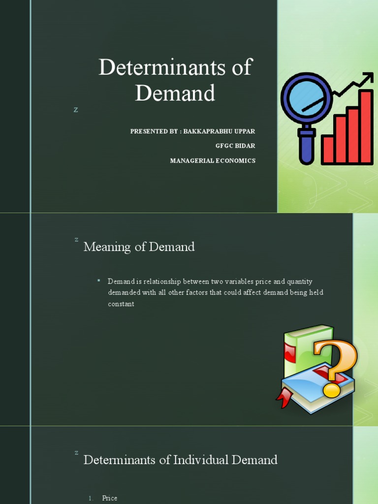 Determinants of Demand Presentation by Bakkaprabhu Uppar | PDF