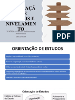 Orientação de Estudos e Nivelamento