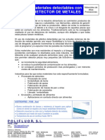 Materiales DETECTABLES - MD