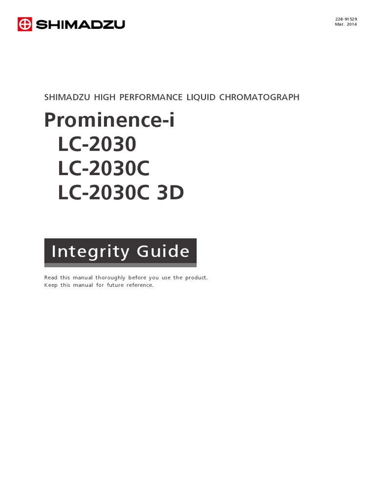 Prominence-I Integrity Guide EN PDF | PDF