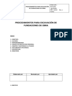 Procedimiento de Seguridad en Excavaciones y Fundaciones