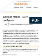 Códigos Mando Tivo y Configurar - Radio Cantidubi PDF