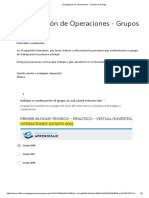 Investigación de Operaciones - Grupos de Trabajo