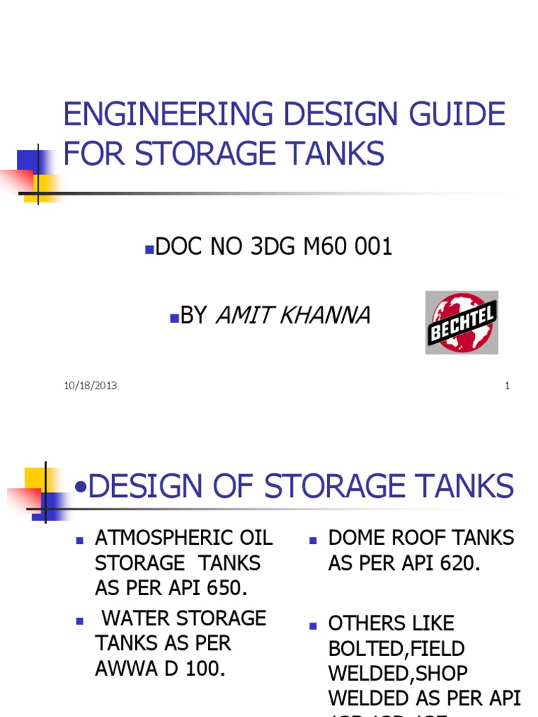Engineering Design Guide For Storage Tanks Pdf Strength Of