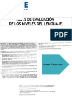 Test de Evaluación de Los Niveles Del Lenguaje. 12-10-2016. BN