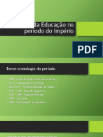 Historia Da Educação No Período Do Império PDF