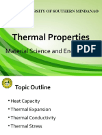 Thermal Properties of Materials