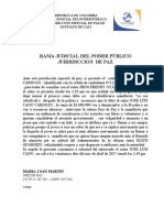 Juez de Paz de Santiago de Cali expide constancias de audiencias de conciliación