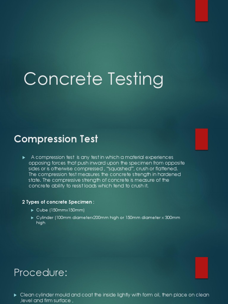 Concrete Testing PDF | PDF | Hardness | Concrete