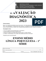 Avaliação Diagnóstica 2023 - Ensino Médio - 1 Série - LP