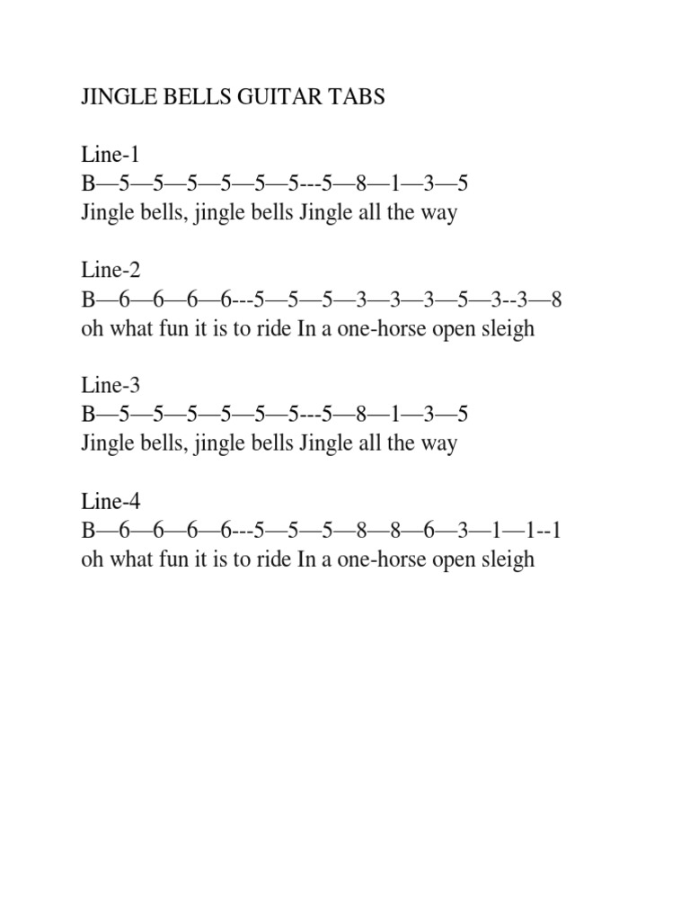 Jingle Bells Song On Single String PDF PDF