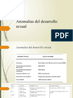 Anomalías del desarrollo sexual