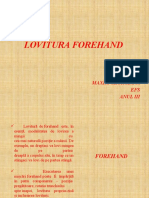 Lovitura Forehand - PPT - Referat