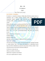 BBA-108-E-Commerce Unit One PDF