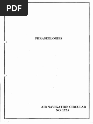 洋書 Phraseology ifr phraseology – cp/acc