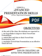 Lesson 5 Advanced Presentation Skills