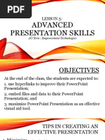 Lesson 5 Advanced Presentation Skills