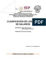 Clasificación de Los Tipos de Salarios