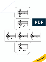 Dado Musical Imprimir Clave de Sol PDF