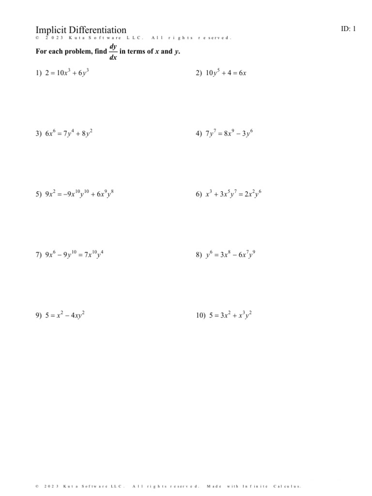 Implicit Differentiation PDF | PDF | Differential Topology | Analysis
