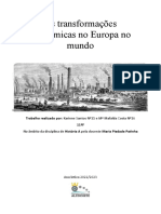 As Transformações Económicas No Europa No Mundo - M Mafalda e Karinne