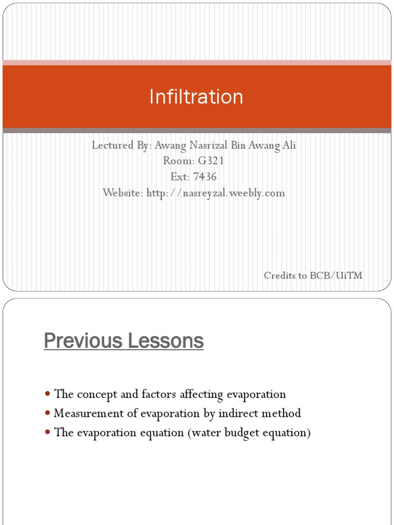 Infiltration and Surface Runoff Dynamics | PDF | Soil | Surface Runoff