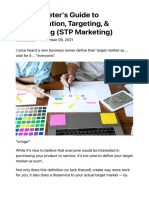 The Marketer's Guide To Segmentation, Targeting, & Positioning (STP Marketing)