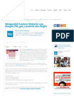 Mengambil Content Website Lain Dengan File - Get - Contents Dan RegEx