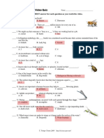 Eyewitness Insects Video Quiz: Choose The BEST Answer For Each Question As You Watch The Video