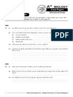 Chemical Basis of Life Sinhala Model Paper