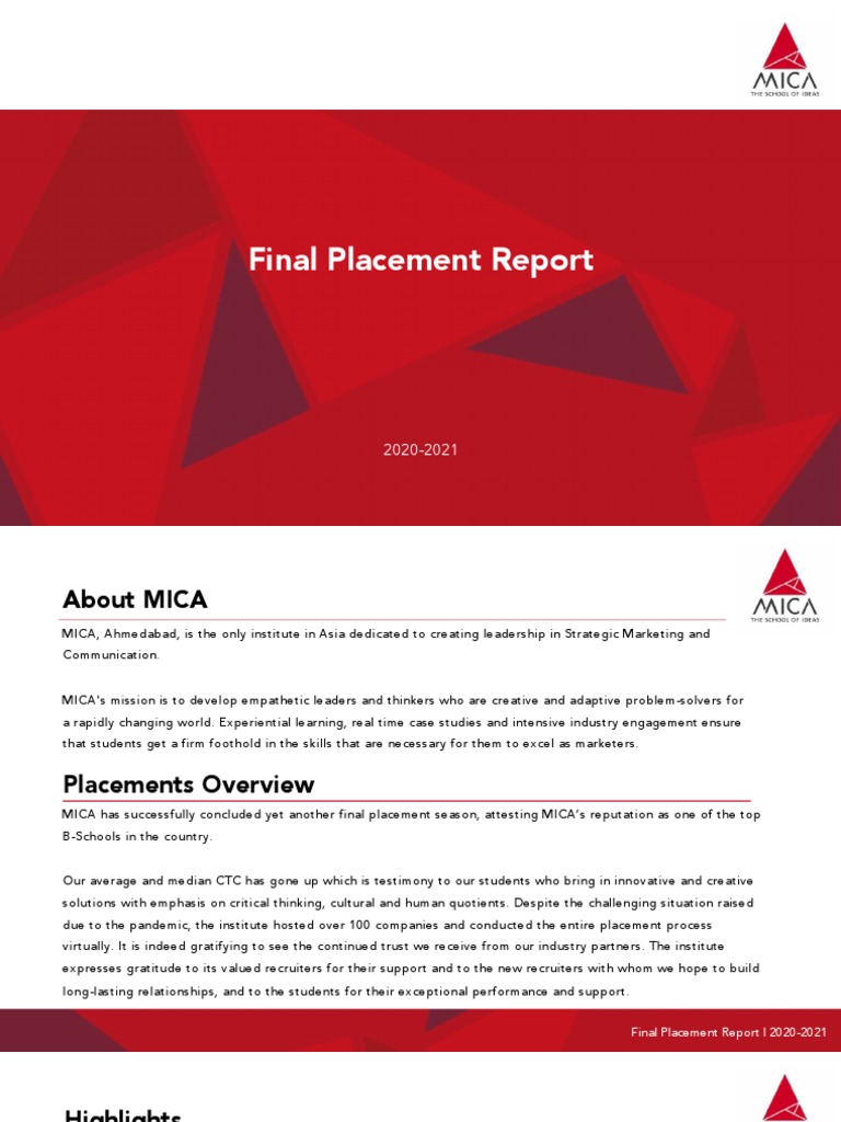 Final Placement Report_202021 mica PDF