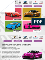 Autos deportivos icónicos: Chevrolet Corvette, Lamborghini Huracán Spyder, Ferrari 488 GTB y Porsche 911 GT3 RS