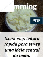 Técnicas de leitura rápida skimming, scanning e prediction