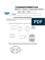 Atividadeformativa - Prismas - 2º Ano