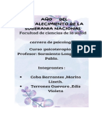 Analisis de Caso, Psicoterapia